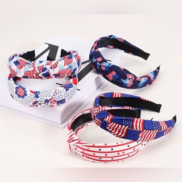 4th of July headband- American flag & Fireworks - Picture 2 of 8